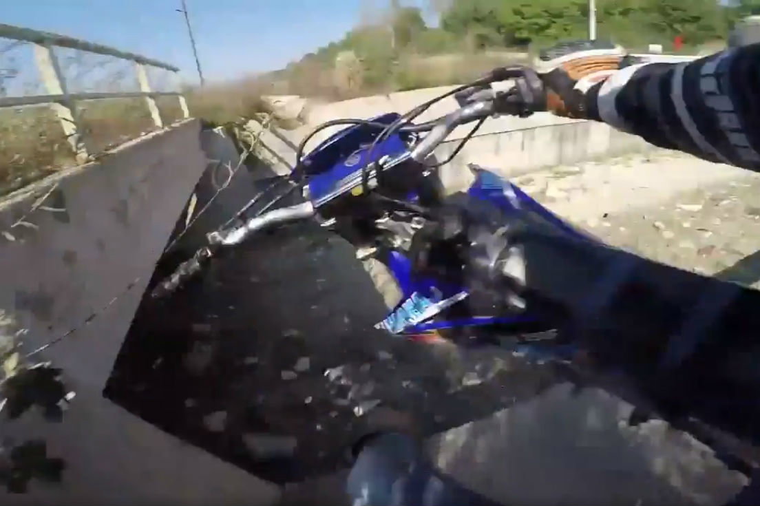 How not to ride a dirt bike